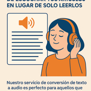 Mejora tu sitio web permitiendo que las entradas sean escuchadas
